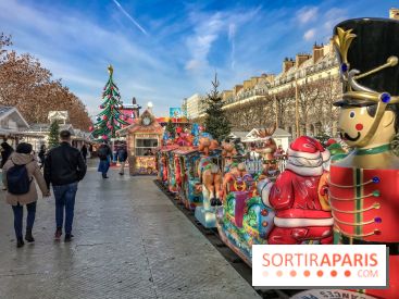 Le Marché de Noël des Tuileries à Paris, manèges