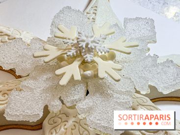 La Bûche de Noël Flocon 2024 de l'hôtel Lutetia Paris : un blizzard gourmand par Nicolas Guercio