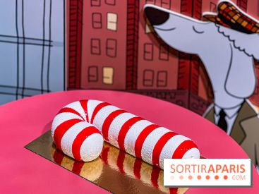 Candy Cake, la Bûche de Noël 2025 du Printemps Haussmann par Bryan Esposito, clin d'œil à New-York