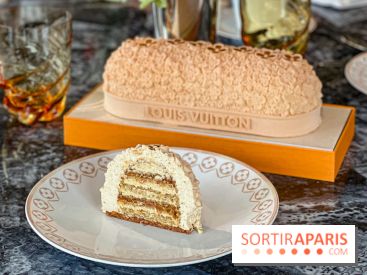 La Bûche de Noël 2024 griffée Louis Vuitton par Maxime Frédéric, chez LV Dream