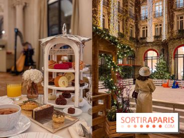 La patinoire féérique et le chalet-raclette de retour dans la cour-jardin du Plaza Athénée pour Noël