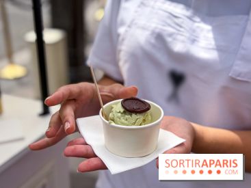 Une célèbre maison de mode distribue des glaces italiennes gratuites sur une terrasse à Paris