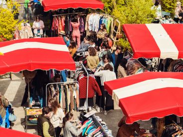 Marché vintage, seconde main et ateliers d'upcycling dans les jardins du MOB Hôtel de Saint-Ouen