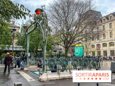 visuel Paris visuel  - métro - guimard - grève - transport