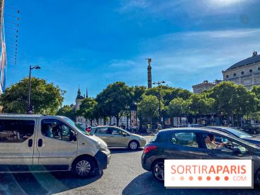 Visuel Paris voitures voitures circulation