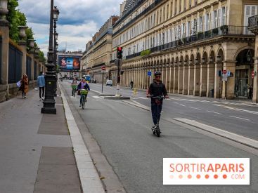 Visuel Paris rue de Rivoli trotinette