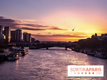 Visuel Paris - coucher de soleil - Seine