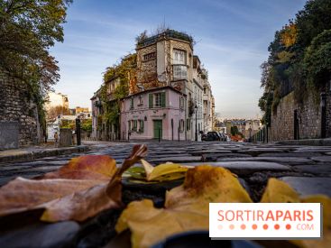 Visuel Paris - maison rose - automne
