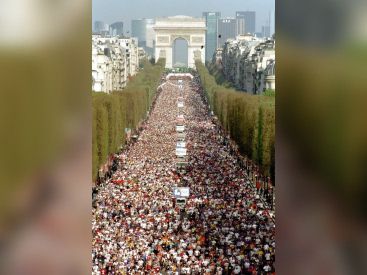 Champs Elysées, Marathon de Paris, Course, Jogging
