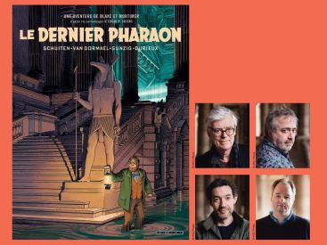 RENCONTRE ET SIGNATURE DE F SCHUITEN JVAN DORMAEL, T GUNTZIG ET L DURIEUX POUR LA SORTIE DU NOUVEAU BLAKE ET MORTIMER A LA LIBRAIRIE ICI