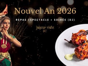 Réveillon du Nouvel An 2026: ambiance Bollywood au Jaipur Café 