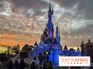 Visuels Disneyland Paris - château coucher de soleil