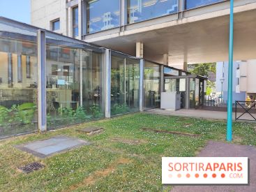 Parvis de la médiathèque de Gentilly