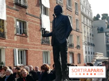 La statue de René Goscinny, le premier monument dédié à la BD à Paris 