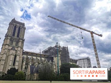 Notre Dame, démontage de l'échafaudage endommagé 