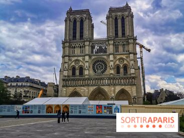 Notre Dame, démontage de l'échafaudage endommagé 