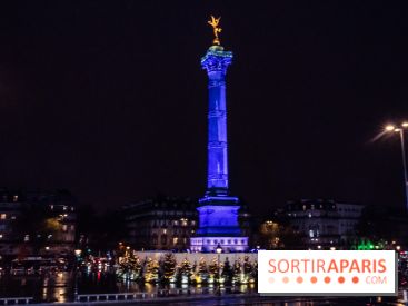 Photos illuminations de Noël de la Bastille