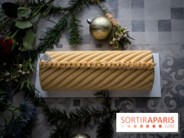 Bûche de Noël signature de Sébastien Serveau, Pâtisserie Fine Versailles