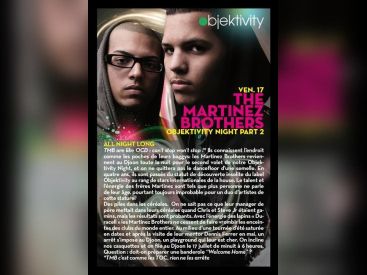 Objektivity, Martinez Brothers, paris, soirée, concerts, djoon