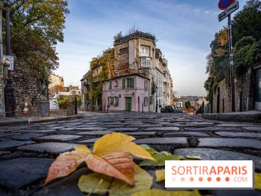 Visuel Paris Montmartre automne - maison rose