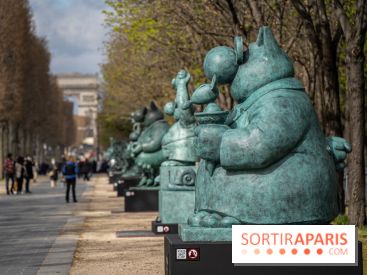 Exposition Geluck sur les Champs-Elysées 