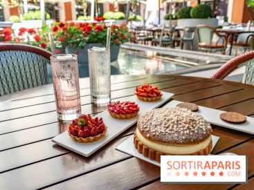 La terrasse du Royal Monceau en mode estivale