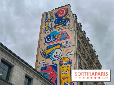 JO : une fresque s'installe dans le 18e pour marquer le lien entre Paris 2024 et Los Angeles 2028﻿