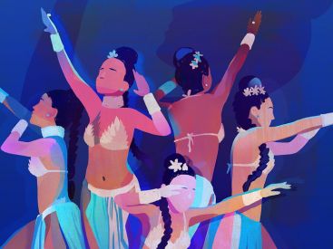 Un spectacle de danse polynésienne