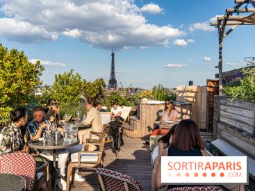 La terrasse en Rooftop du Brach, le bar perché dans un jardin potager