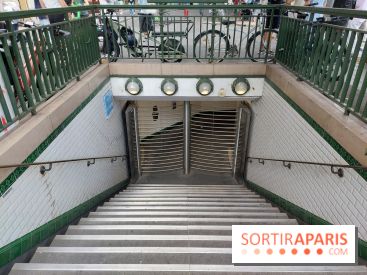Visuels Paris - transport - métro - station fermée