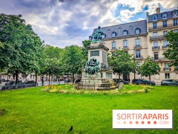 Visuels Paris - jardin solitude alexandre dumas place 17e arrondissement Malesherbes