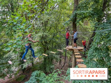 Accrocamp Poissy, le nouvel accrobranche au parc du château de Villiers