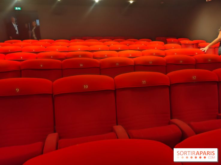 Visuels salles de spectacle et théâtres - salle de cinéma fauteuil rouge
