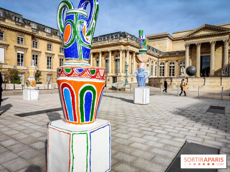 Exposition à l'Assemblée nationale : Alexandre Benjamin Navet décore la cour du Palais Bourbon