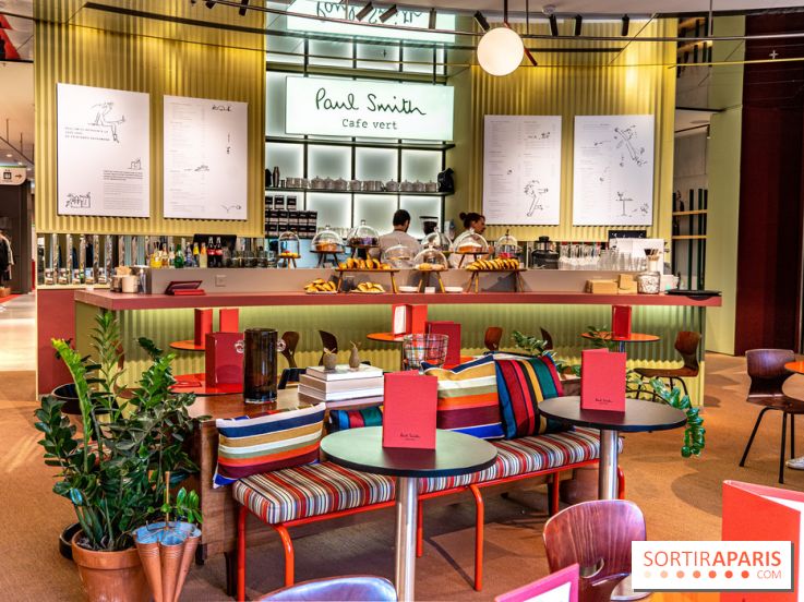 Café Paul Smith, le créateur de mode s'approprie le Café Vert du Printemps Haussmann