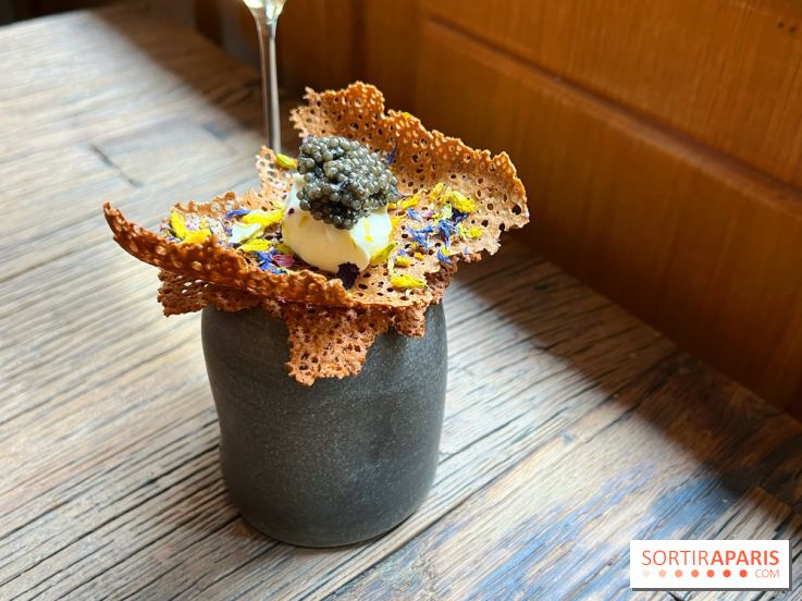 Géosmine - Crackers sarrasin caviar