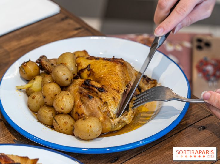 Label Broche restaurant - David Gallienne - Table du Gourmet - Galeries Lafayettes - Top Chef -  poulet