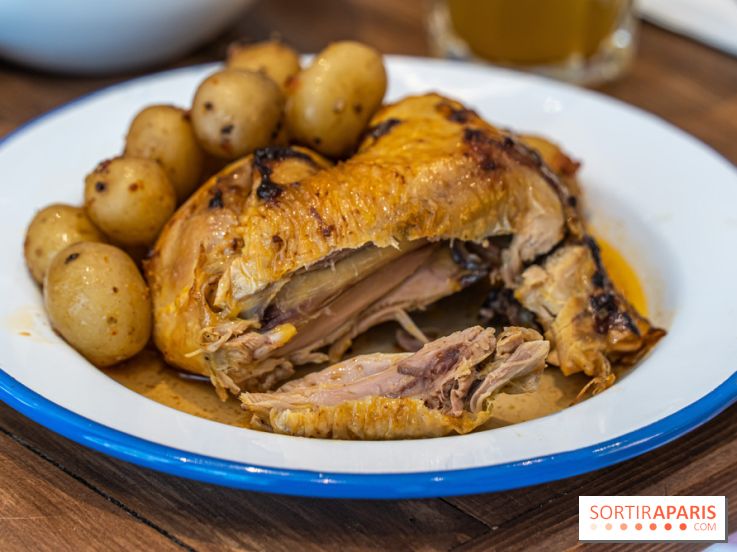 Label Broche restaurant - David Gallienne - Table du Gourmet - Galeries Lafayettes - Top Chef -  poulet