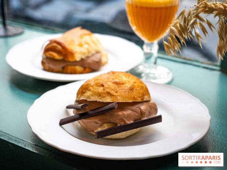 Glace insolite : la glace pain au chocolat de Sain -  A7C7854