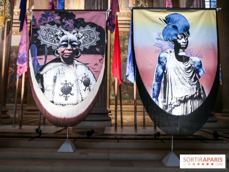 Raphaël Barontini, les photos de son installation monumentale au Panthéon