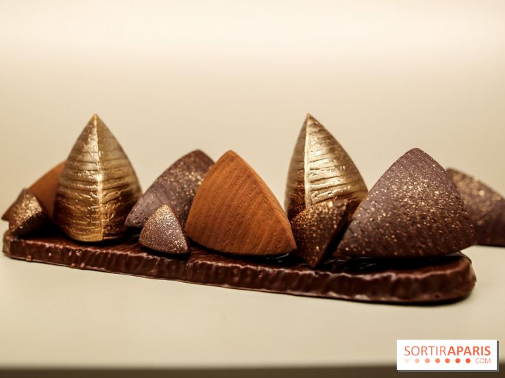 Bûche et chocolats de Noël 2023 signés Alléno & Rivoire