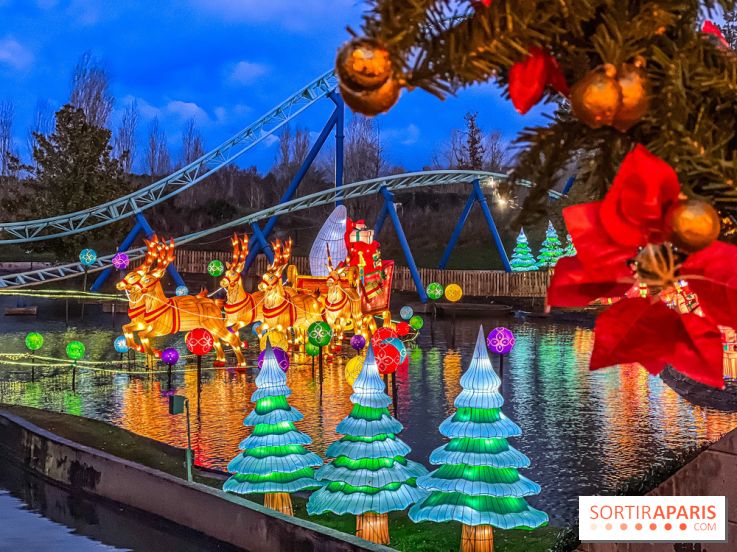 Noël au Parc Astérix 2023, sentier de lumières et patinoire - IMG 5081