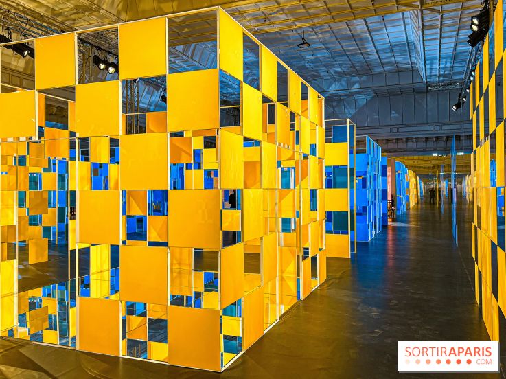 Aux Beaux Carrés, l'exposition de Daniel Buren au Bon Marché Rive Gauche