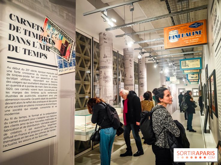 Carnets de timbres dans l'air du temps, l'exposition originale du musée de la Poste - nos photos - IMG20240130184458