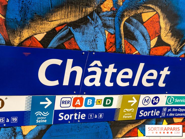 La station de Métro Châtelet re-décoré par des street-artistes