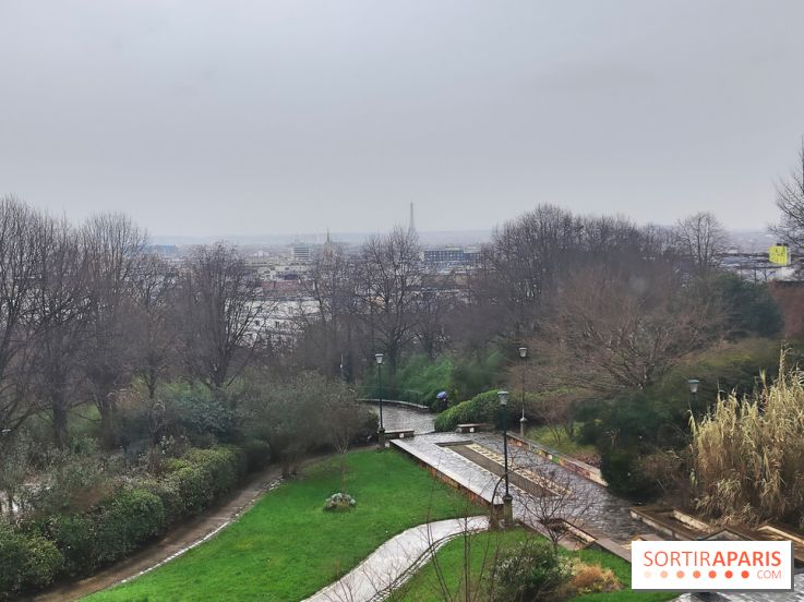 Visuel Paris 20e - parc de Belleville hiver