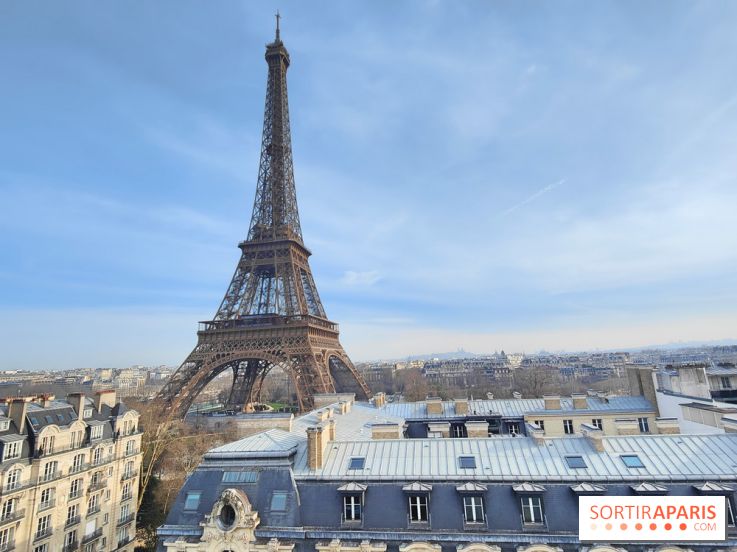 Visuel Paris 15e - Tour Eiffel hiver toits paris