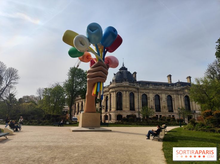 Visuel Paris 8e - printemps Jeff Koons jardin Champs Elysées