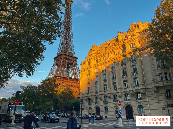 Visuel Paris 7e - Tour Eiffel - coucher de soleil