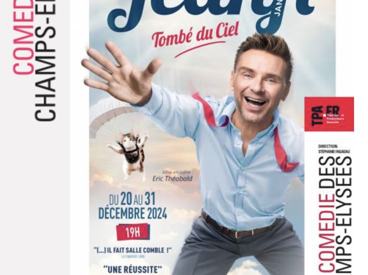 Jeanfi Janssens : le steward-humoriste de retour avec Tombé du Ciel à la Comédie des Champs-Élysées